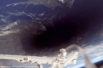 ISS view of the eclipse