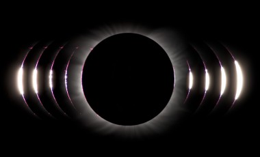Solar eclipse composite