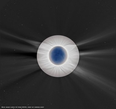 SOHO's LASCO C2 image with my corona shot