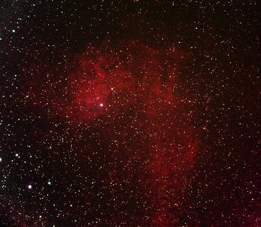 The Flaming Star nebula