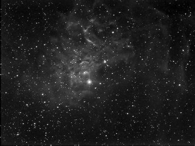 The Flaming Star nebula