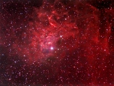 The Flaming Star nebula