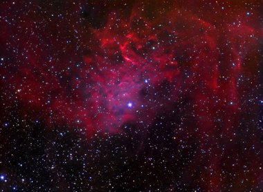 The Flaming Star nebula