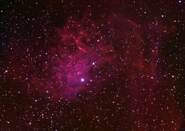 The Flaming Star nebula